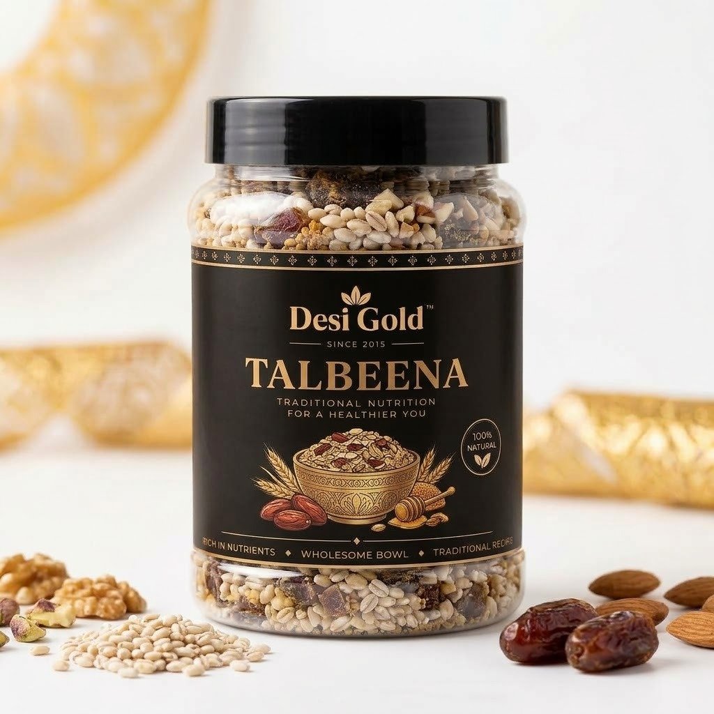 Desi Gold Traditional Barley Talbeena – Sunnah Superfood with Dates & Dry Fruits (500g)